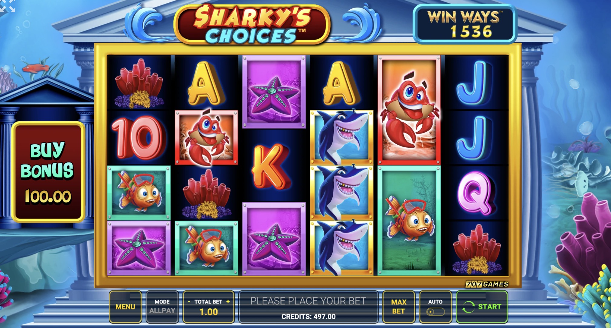   Sharkys Choices Win Ways   Greentube  Drip asino